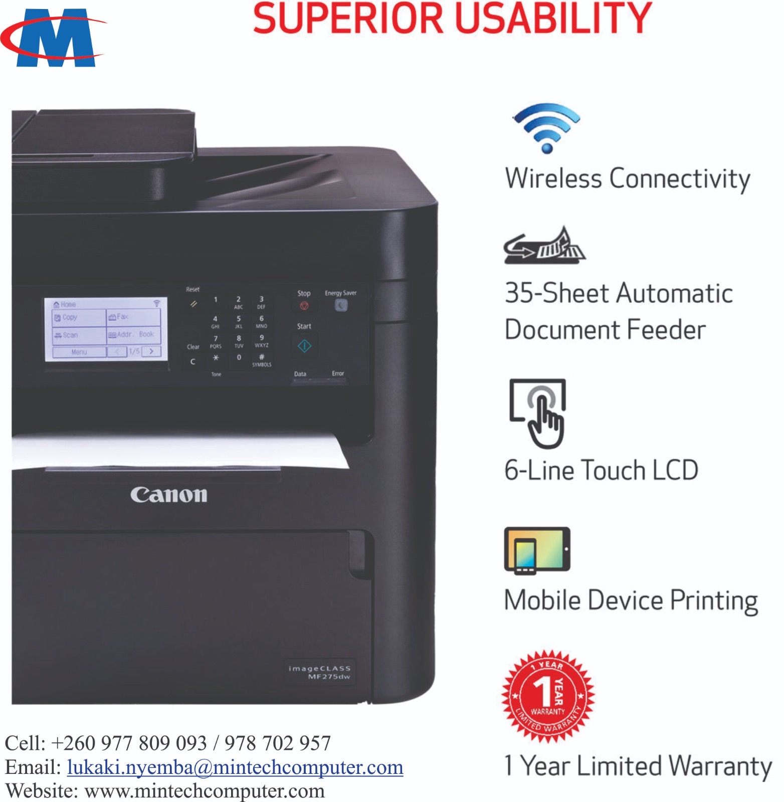 Canon isensys MF275dw
